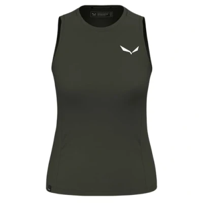 Image of Salewa PUEZ TANK Top, Women&#039;s, Size: 12, Dark olive