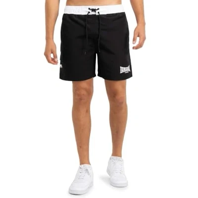 Image of Lonsdale Thorpe Swim Trunks Men, Black/White, 5XL