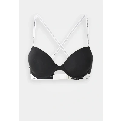 Image of Calvin Klein Underwear Lightly Lined DEMI ICON Tshirt bra, Women&#039;s, Size: 32B, Black