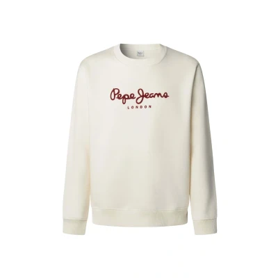 Image of Pepe Jeans Macbeth CREW Sweatshirt, Men&#039;s, Size: XS, Ivory white