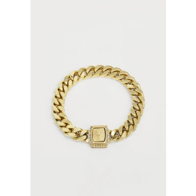 Image of Guess LION KING Bracelet Yellow goldcoloured, Men&#039;s, Size: Large, gold coloured