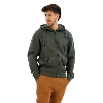 Image of G STAR Men&#039;s Premium Core Hooded Zip Thru Sweats, Grey (Graphite D16122 c235 996), XL