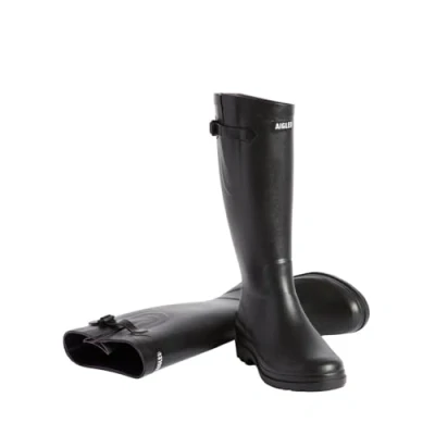 Image of Aigle Women&#039;s Aiglentine 2 Nl Rain Boot, Black, 6.5 UK