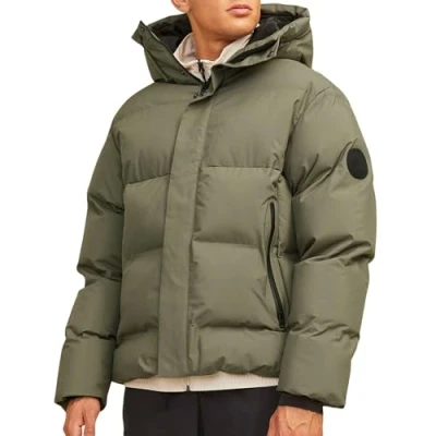 Image of Jack &amp; Jones Jcoalpha Short Puffer Winter jacket, Men&#039;s, Size: Large, Schwarz