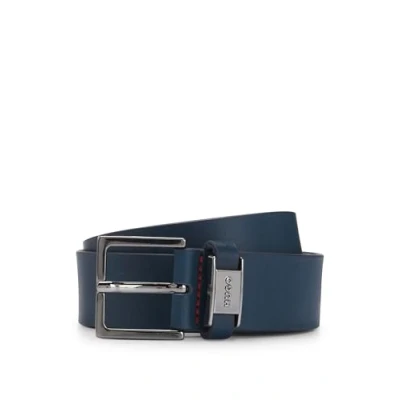 Image of HUGO Belt, Men&#039;s, Size: 40, Dark blue ten