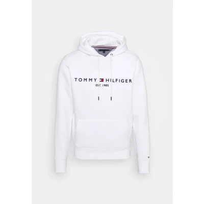 Image of Tommy Hilfiger LOGO Hoody Hoodie, Men&#039;s, Size: Small, White