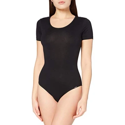 Image of Skiny Damen BODY Kurzarm Body, Women&#039;s, Size: 8, Black