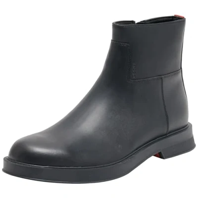 Image of HUGO Lenner HALB Classic ankle boots, Men&#039;s, Size: 8, Black Leather