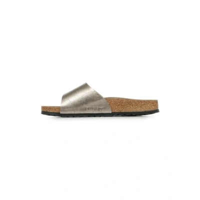Image of Birkenstock 1029416 Catalina Cushion Bunckle Taupe Women&#039;s Sandals with Low Wedge Leather, taupe, 37 EU