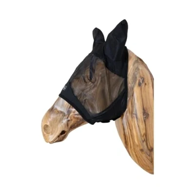 Image of Fly Mask with Soundless Ears Black Full