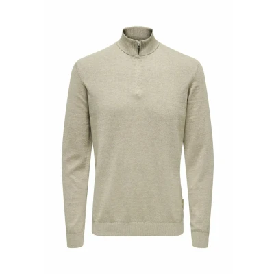 Image of Only &amp; Sons Normal Jumper, Men&#039;s, Size: Small, Oatmeal