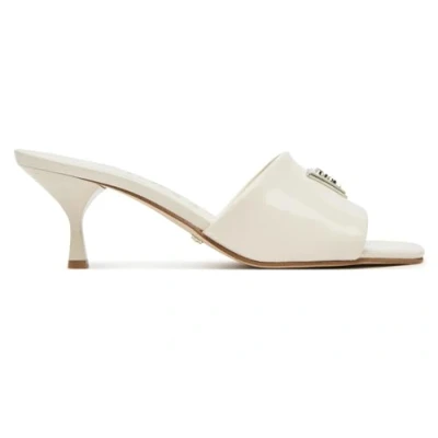 Image of Guess Lusine Heeled mules, Women&#039;s, Size: 8, Cream Pu