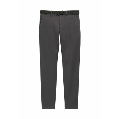 Image of TOM Tailor Travis SLIM Chinos, Men&#039;s, Size: 38x34, Grey black zig zag structure