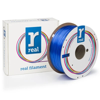 Image of REAL transparent blue PETG filament 1.75mm, 1kg
