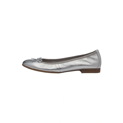 Image of Tamaris Ballet pumps, Women&#039;s, Size: 3.5, Silver Leather