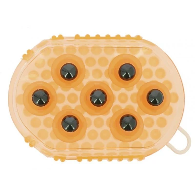 Image of Curry comb and massage double sided glove