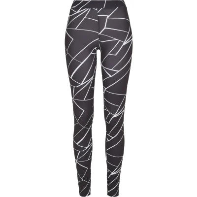 Image of Urban Classics Leggings Trousers, Women&#039;s, Size: 3XL, Geometric black