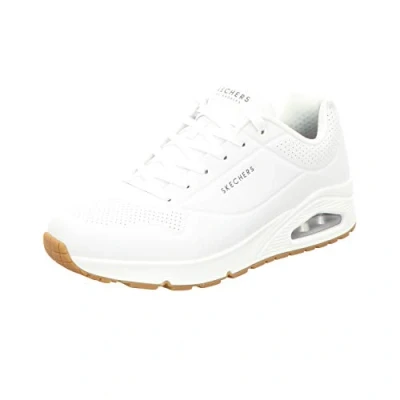 Image of Skechers UNO Stand ON AIR Trainers, Men&#039;s, Size: 5.5, White High quality imitation leather