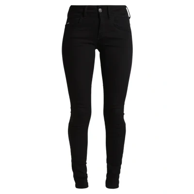 Image of G Star LYNN MID Super Skinny Jeans Fit, Women&#039;s, Size: 24x30, Yield black ultimate stretch denim