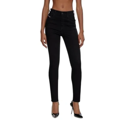 Image of Diesel 1984 Slandyhigh Library Jeans Skinny Fit, Women&#039;s, Size: 27x30, Black