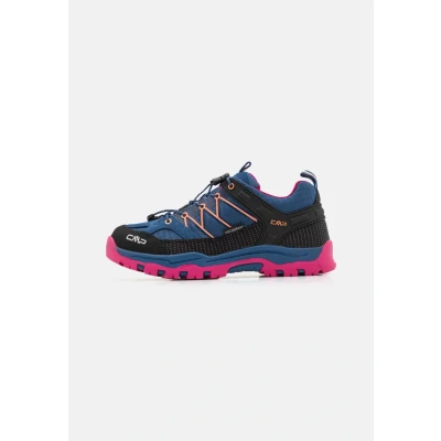 Image of CMP Rigel LOW WP Hiking shoes for kids, Size: 3, Ocean/fuxia Leather/synthetics