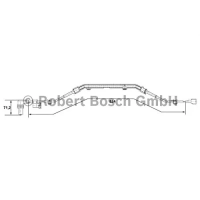 Image of Sensor, wheel speed BOSCH 0 265 001 276
