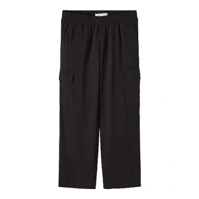 Image of Name it Straight FIT Cargo trousers for kids, Size: 7y, Black