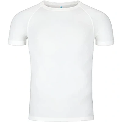 Image of ODLO CREW NECK Performance Basic Tshirt, Men&#039;s, Size: Small, White