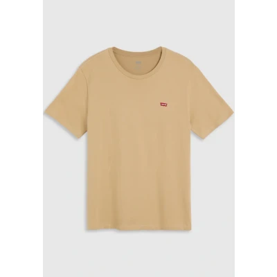 Image of Levi&#039;s Men&#039;s Ss Original Housemark Tee T Shirt, Chino, XL