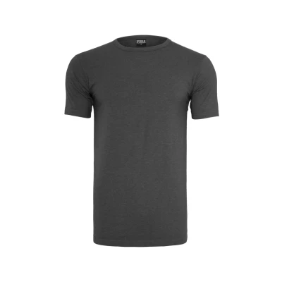 Image of Urban Classics Fitted Stretch TEE Basic Tshirt, Men&#039;s, Size: XL, Charcoal