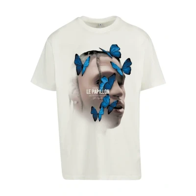 Image of Upscale by Mister Tee LE Papillon Oversize Print Tshirt, Size: XL, Blancwhite