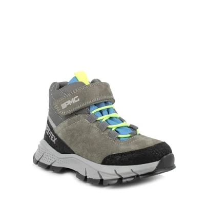 Image of Primigi GTX Laceup ankle boots for kids, Size: 10K, Bosco/peltro Leather and textile