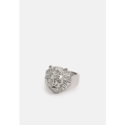 Image of Guess LION HEAD Ring silvercoloured, Men&#039;s, Size: V, Silver coloured
