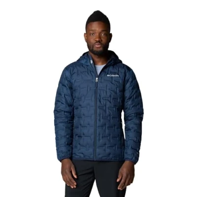 Image of Columbia Delta RIDGE II Hooded Jacket Down jacket, Men&#039;s, Size: Small, Collegiate navy