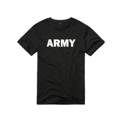 Image of Brandit ARMY Print Tshirt, Men&#039;s, Size: Small, Black