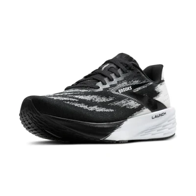 Image of Brooks Launch 11 Road running shoes, Men&#039;s, Size: 14, Black white Textile