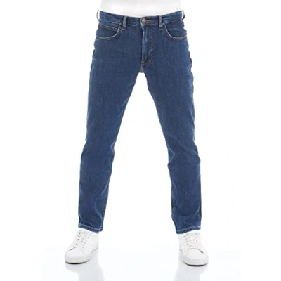 Image of Lee Brooklyn Straight leg jeans, Men&#039;s, Size: 44x34, Dark stonewash