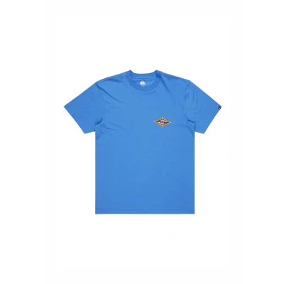 Image of Quiksilver Blast Print Tshirt, Size: Small, Blue