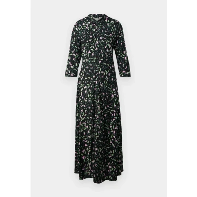 Image of YAS Yassavanna Shirt dress black/green, Women&#039;s, Size: XS, Black/green