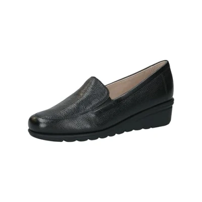 Image of CAPRICE Women&#039;s 9 24701 42 Loafer Flat, Black Nappa, 9.5 UK