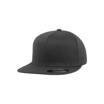Image of Flexfit Flex fit Flat Visor Caps, Unisex, Visor, darkgrey, S M