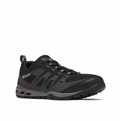 Image of Columbia Vapor VENT Hiking shoes, Men&#039;s, Size: 6.5, Black/white Synthetics/textile