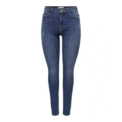 Image of ONLY Women&#039;s Onlrose Hw Skinny DNM Gua Noos Jeans, Medium Blue Denim, L / 30L