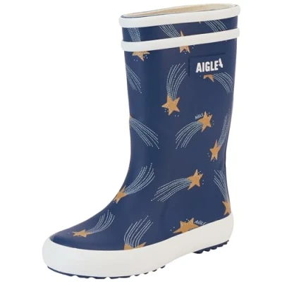 Image of Aigle Unisex Kid&#039;s Lolly Pop Play3 Rain Boot, Starship, 7.5 UK Child
