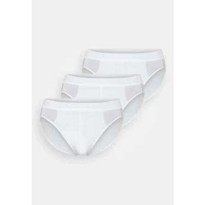 Image of Schiesser Men&#039;s Organic Cotton Stretch Herrenslip Briefs (Pack of 3), Weiss_173815, 3XL
