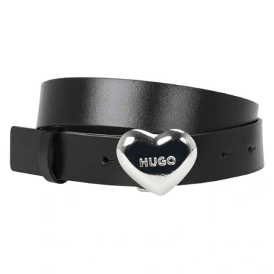 Image of HUGO Serce Belt, Women&#039;s, Size: 34&quot;, Black