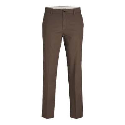 Image of Jack &amp; Jones Premium Jpstkane Jjotis Blend Chinos, Men&#039;s, Size: 29x32, Coffee quartz