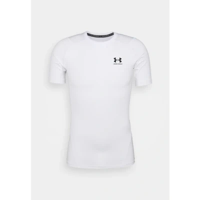 Image of Under Armour UA HG COMP HEAT GEAR Undershirt, Men&#039;s, Size: Large, White