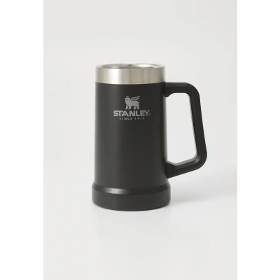 Image of Stanley Adventure Vacuum Beer Stein 0.7L Travel Mug Keeps Cold For 7 Hours Stainless Steel with Handle Vintage Dishwasher Safe Matte Black