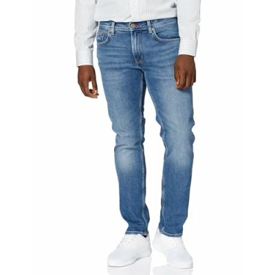 Image of Tommy Hilfiger CORE Denton Straight leg jeans, Men&#039;s, Size: 29x30, Boston indigo
